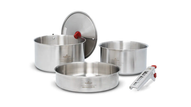Ridge set cuisson acier inoxydable