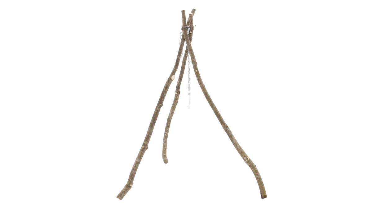 Bushcraft DIY bålstativ