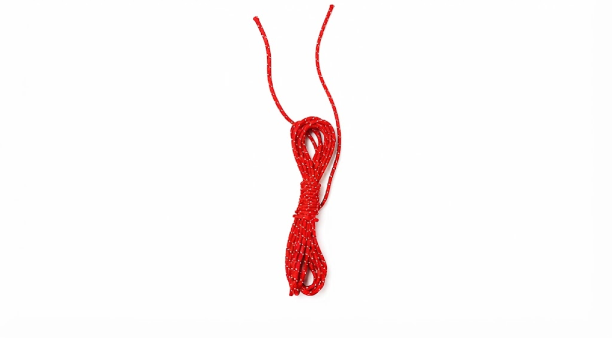 Red Guyline with Reflecs (320cm - 2mm)